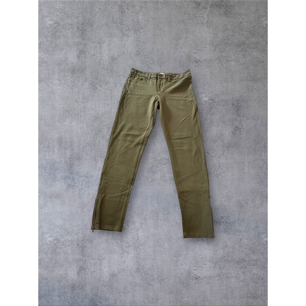 41 Hawthorn Pants Womens 10 Olive Green Slim Ankle Zip J16926AL8